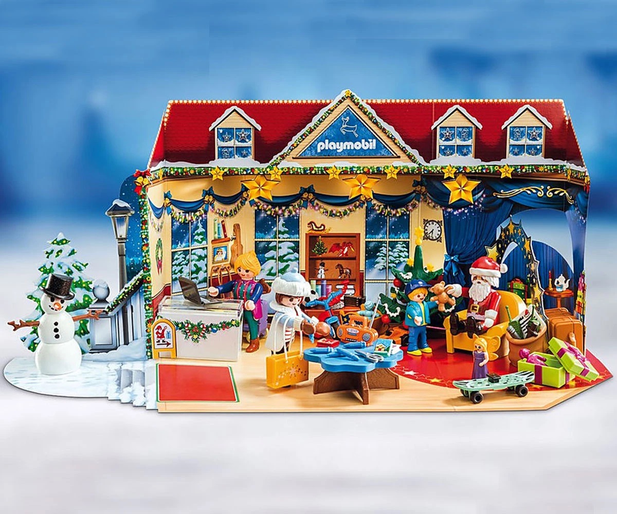 Playmobil - Коледен календар Коледен магазин за играчки, 70188