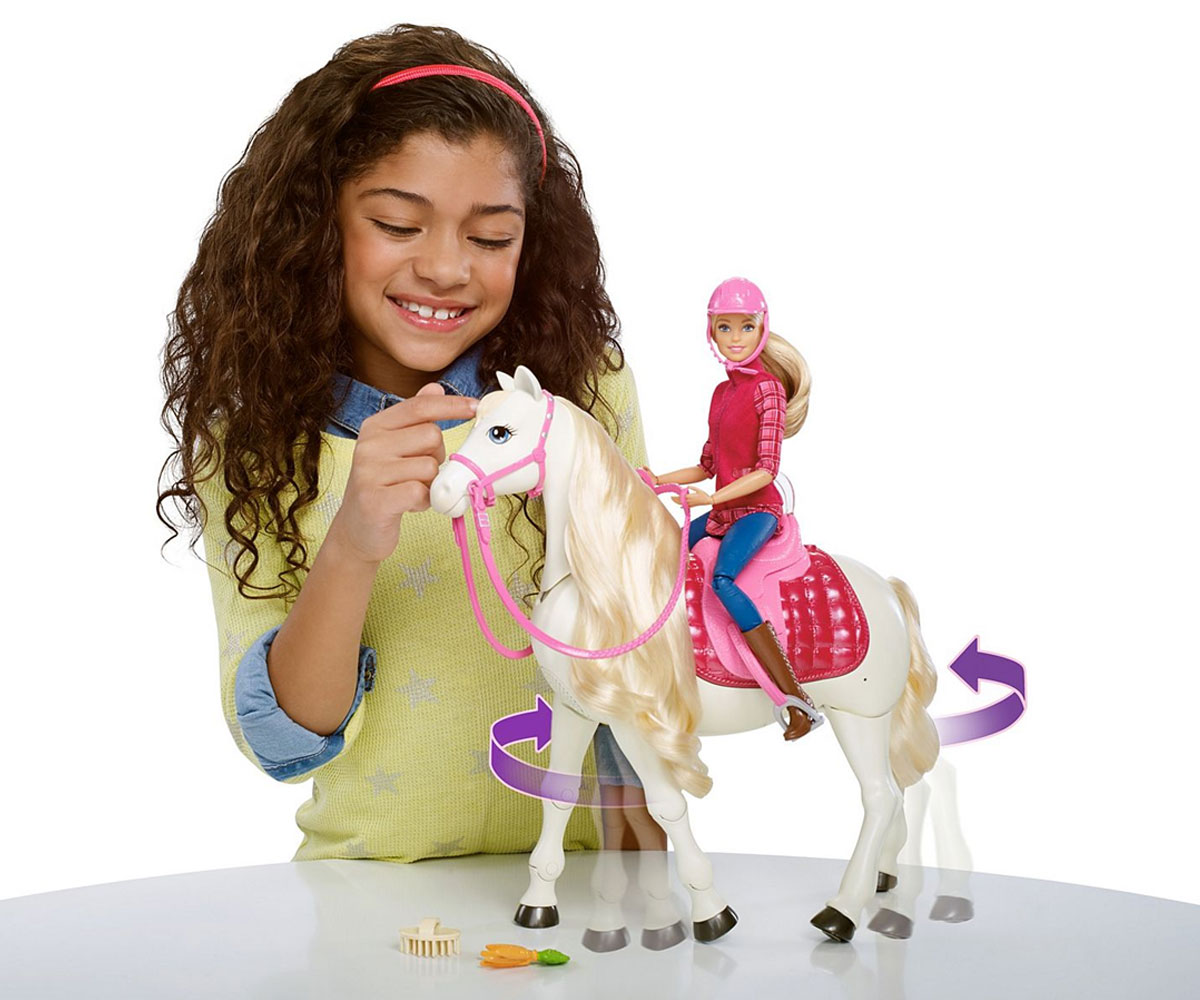 Кукла Барби /Barbie® Dreamhouse/ - Интерактивния кон на Барби, с движения и  звуци, FRV36