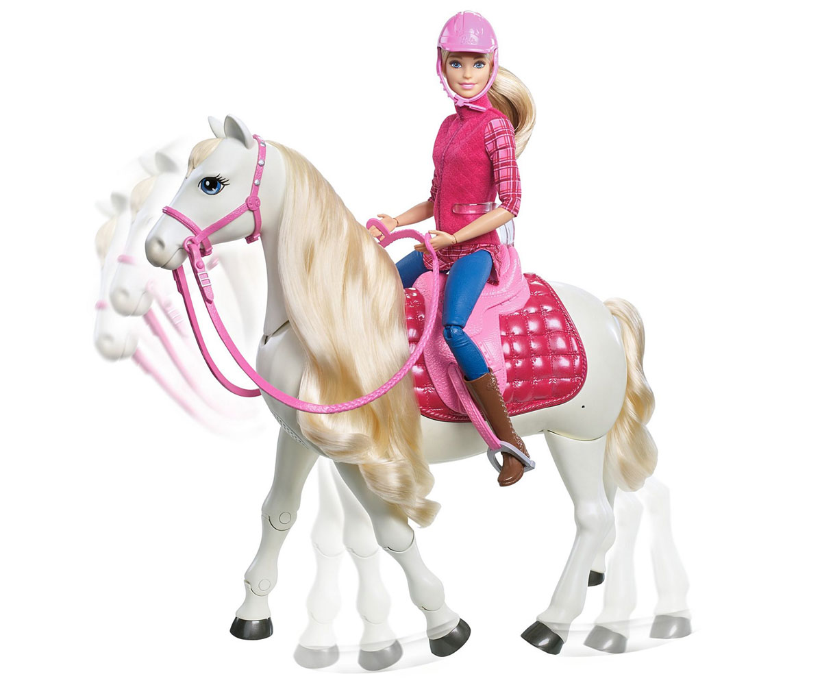Кукла Барби /Barbie® Dreamhouse/ - Интерактивния кон на Барби, с движения и  звуци, FRV36